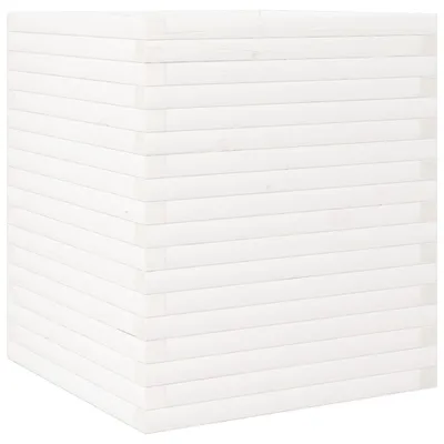 Immagine prodotto di vidaXL Fioriera bianca 60x60x68,5 cm in legno di pino massiccio