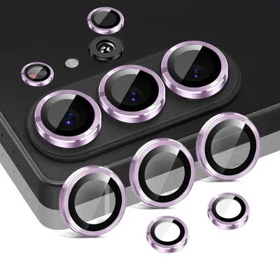 Produktbild von Kamera Linsenschutz Glas Set für Samsung Galaxy S26 Ultra Schutzglas Camera Linse Panzerfolie 9H Helles Violett