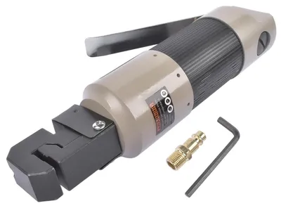 Image de Pince pneumatique de coupe pour matériaux, diamètre de l'ouverture de 5 mm, adaptée à l'acier inoxydable, à l'aluminium et au fer | Entrée d'air 1/4" NPTF