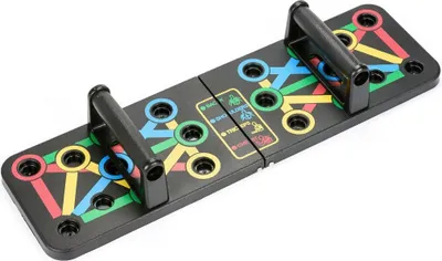 Produktbild von Gymtek® Faltbares Liegestütze Brett - Push-up Board, Fitnessgeräte für Zuhause - Liegestützgriffe für Home Gym