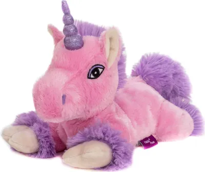 Produktbild von Habibi Wärmetiere Körnerkissen Kuscheltier Wärmflasche für Mikrowelle & Ofen - Einhorn pink (Füllung herausnehmbar)