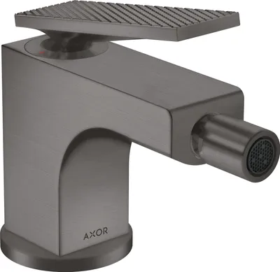 Produktbild von hansgrohe AXOR Citterio Bidetmischer, Rautenschliff, Zugstangen-Ablaufgarnitur, Ausladung 112mm, 39201340