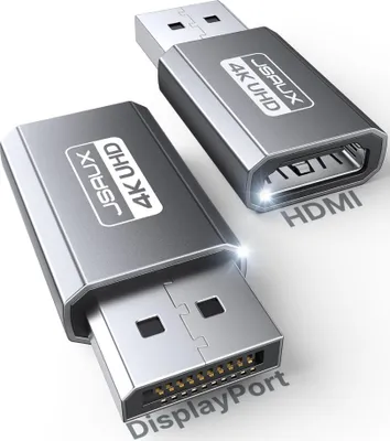 Produktbild von JSAUX-Adapter 4k@30Hz 2k@120Hz DisplayPoty do HDMI