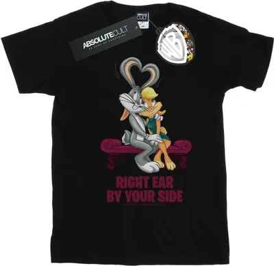 Produktbild von Looney Tunes - "Valentine's Cuddle" T-Shirt für Damen BI32126 (M) (Schwarz)