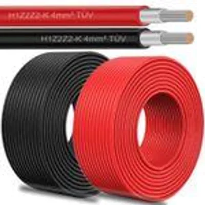 Produktbild von Solarkabel 4mm² Verlängerung PV Kabel 5-100m Solarleitung für SolarmoduleFarben:Schwarz;Länge Kabel:5 Meter