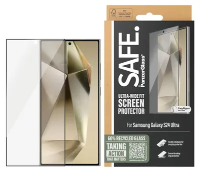 Obrázok produktu pre PanzerGlass SAFE95668, Samsung, Samsung - Galaxy S24 Ultra, Suché aplikovanie, Odolné proti poškriabaniu, Odolný proti nárazom, Priehľadná, 1 kusov