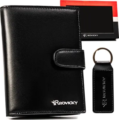 Obrázok produktu pre Rovicky Set peňaženky s kľúčenkou Galaann čierna One size