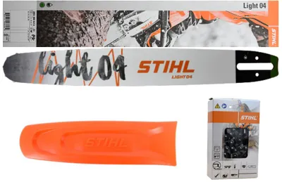 Produktbild von Stihl  30030007713 original Führungsschiene Schwert 40cm 1,6// 3/8' //1 x Stihl original Kette Halbmeisselkette 36520000060 +1x Kettenschutz 00007929175