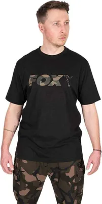Image de Fox Black / Camo Logo T-Shirt SMALL