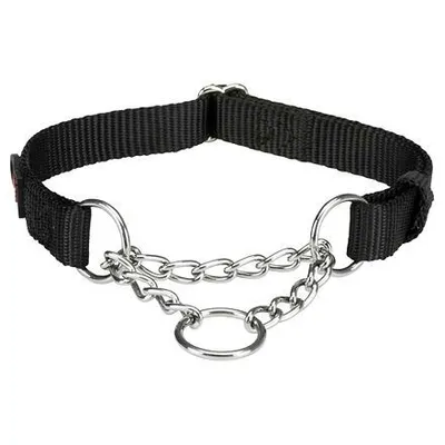 Produktbild von Trixie Halsband Hond Premium Halfslip Halsband Zwart