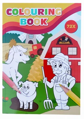 Produktbild von Malbuch für Kinder A4 Große Bilder 72 Tiere