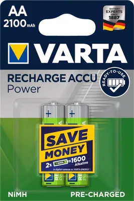 Produktbild von VARTA NiMH Akku "RECHARGE ACCU Power" Mignon (AA) 2100 mAh