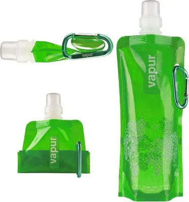 Produktbild von Faltbare Trinkflasche, Farbe:Grün