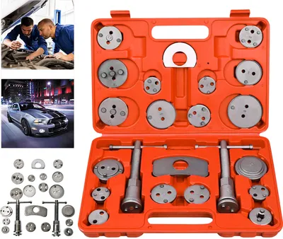 Produktbild von XMTECH 22 TLG Univerzálna sada na resetovanie brzdových piestov Sada na resetovanie brzdových piestov Sada nástrojov na resetovanie piestov v automobilovom priemysle