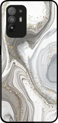 Produktbild von Smartphonica Telefon Fall geeignet für Oppo Reno5 Z mit Marmor-Druck - TPU zurück Abdeckung Fall Marmor-Design - Silber