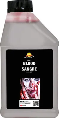 Produktbild von Kunstblut in einer Flasche Halloween Make-up 450ml