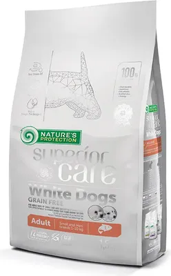 Immagine prodotto di NATURE'S P SC WHITE DOG PER ADULTI, SALMONE SENZA GRASSI, 1,5 kg