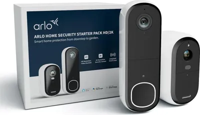 Produktbild von Arlo Essential Hard Bundle Gen.2 (2K Outdoor Security Camera Video Doorbell FHD Security wireless)