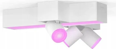 Produktbild von Philips Hue White and Color ambiance Hue Centris Cross 3er-Spot Deckenleuchte, Bluetooth/Zigbee, Weiß, LED, Metall, Multi, 2000 K