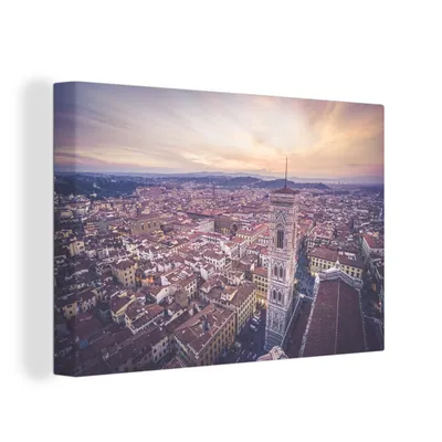 Produktbild von OneMillionCanvasses® - Leinwandbilder - 150x100 cm, Italien - Himmel - Florenz, Wandbilder Kunstdruck Wanddekoration