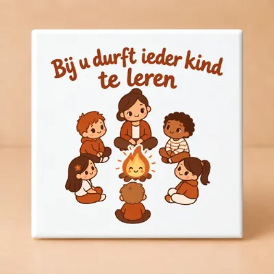 Produktbild von Niedliche Kawaii-Dankeschön-Fliese zum Tag des Lehrers – liebevolle Motivationsfliese für Bildungshelden - 11 x 11 cm