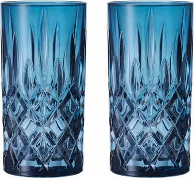 Produktbild von NACHTMANN 105441 NOBLESSE Longdrinkglas VINTAGE BLAU 2er Set