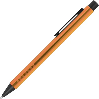 Produktbild von Kugelschreiber aus Metall / Farbe: orange