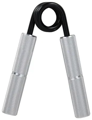 Obrázek produktu pro Hliníkový posilovač rukou Go Strong 100 lb, pro maximální sílu úchopu, posilovač předloktí s polstrovanými rukojeťmi, pružina z černé kalené oceli, posilovač svalů rukou