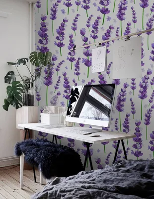 Produktbild von Coloray Fototapete 312x219 cm Latextapete Magicstick - Provence Violette Lavendelblumen