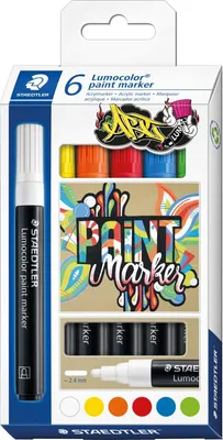Produktbild von Staedtler Lumocolor paint marker 349, 6 Stück(e)