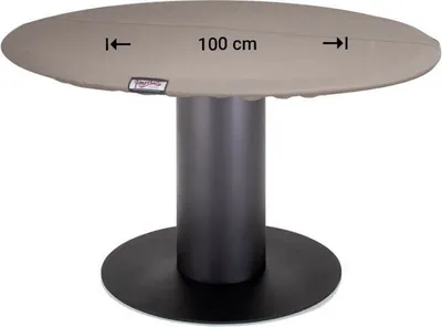 Produktbild von Raffles Covers Abdeckplane für eine runde Tischplatte Ø 100 cm | Atmungsaktiv | Wasserdicht | UV-beständig | Doppelnähte | Elastischer Kordelzug