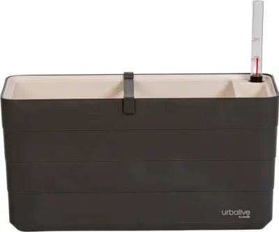 Produktbild von Plastia Selbstbewässerung Kasten Berberis - anthrazit + Elfenbein 40 cm