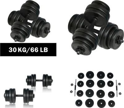 Produktbild von vidaXL Kurzhanteln 2x15 kg - Kurzhantel - Kurzhanteln - Hantel - Hanteln