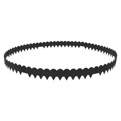 Zdjęcie produktu dla 102x15cm metalowe obrzeże ogrodowe gięte obrzeże trawnikowe czarne