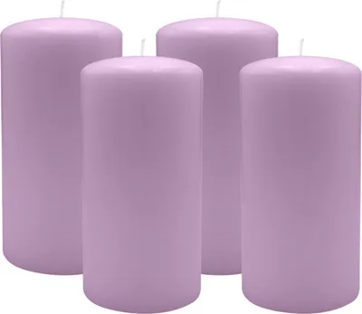 Produktbild von 4er Set Adventskranzkerzen Mittelflieder Ø 80 x 150 mm