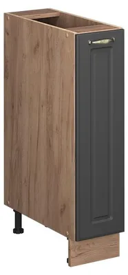 Obrázok produktu pre Lekárenská skrinka Vicco Fame-Line Antracitovo-zlatý vidiecky dom/Dub Goldkraft 20 cm bez pracovnej dosky, Model 61685