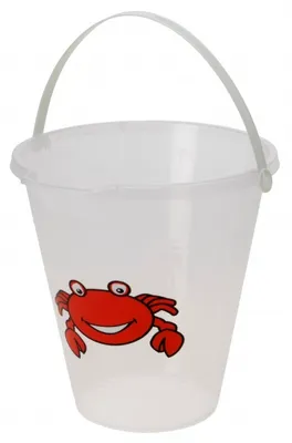 Produktbild von strandeimer 20 x 21 cm weiß/rot