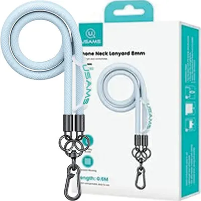 Produktbild von USAMS 1,2 m blaues Telefon-Lanyard