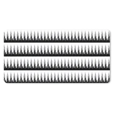Produktbild von MuchoWow® Schreibtischunterlage New York - Muster - Empire State Building 80x40 cm - XXL Mauspad - Gaming Mauspad