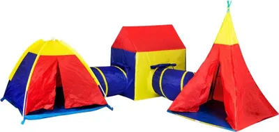 Produktbild von Zelt für Kinder 5in1 Haus + Tunnels Iplay