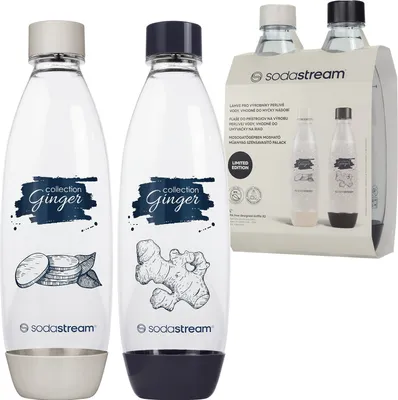 Produktbild von Sodastream Fuse Flaschen 2x1L Ginger spülmaschinenfest BPA frei kompatibel