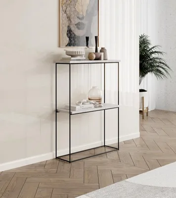 Obrázek produktu pro Konzolový stolek BORALIS - černý / beton