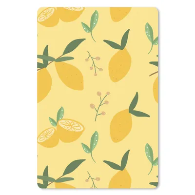 Produktbild von MuchoWow® Mauspad Mousepad Zitronen - Früchte - Muster 40x60 cm - Mousepads - Maus Mat - Pad - Mausunterlage - Schreibtisch Accesoire
