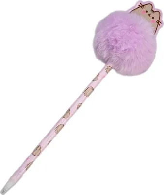 Produktbild von Pusheen, Kugelschreiber mit weichem Pompon 20 cm elegant, Rosa