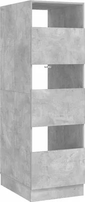 Zdjęcie produktu dla Szafka do prania z przechowywaniem Betonowy 50 x 68 x 162 cm