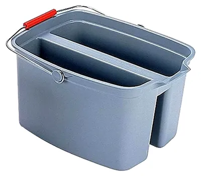 Produktbild von Doppeleimer, 18 Liter, PP, grau