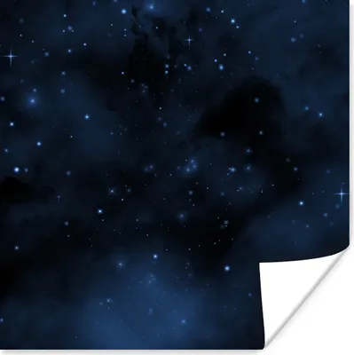 Produktbild von MuchoWow® Poster Nacht - Universum - Sternenhimmel 100x100 cm - Babyzimmer