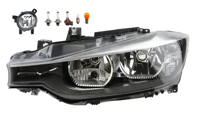 Immagine prodotto di Fari compatibili per BMW Serie 3 F30 F31, dal 10/11 al 04/15, con lampade H7 H7, luci fendinebbia e luci di posizione. Codici: 63117259523, 7259523, 63177248911, 7248911. Johns