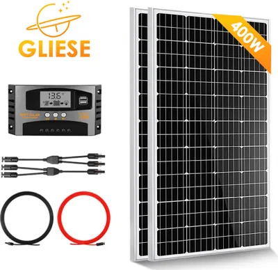 Immagine prodotto di 400W pannello solare balcone modulo solare 12V monocristallino moduli fotovoltaici solari sistema completo per RV campeggio casa