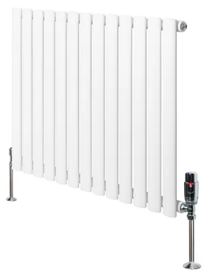 Produktbild von Gliederheizkörper mit TRV Chromventile – 600mm x 780mm – Weiß